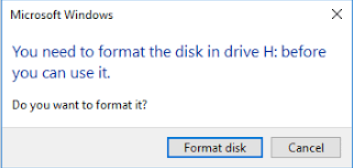 do you want to format disk?